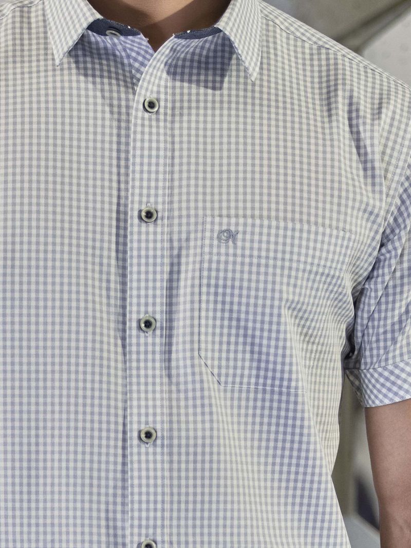 Check half sleeve casual shirt