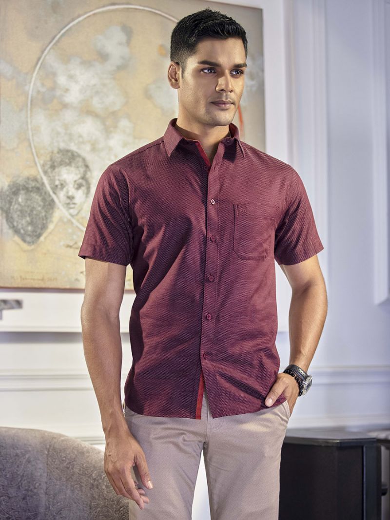 Printed half sleeve shirt